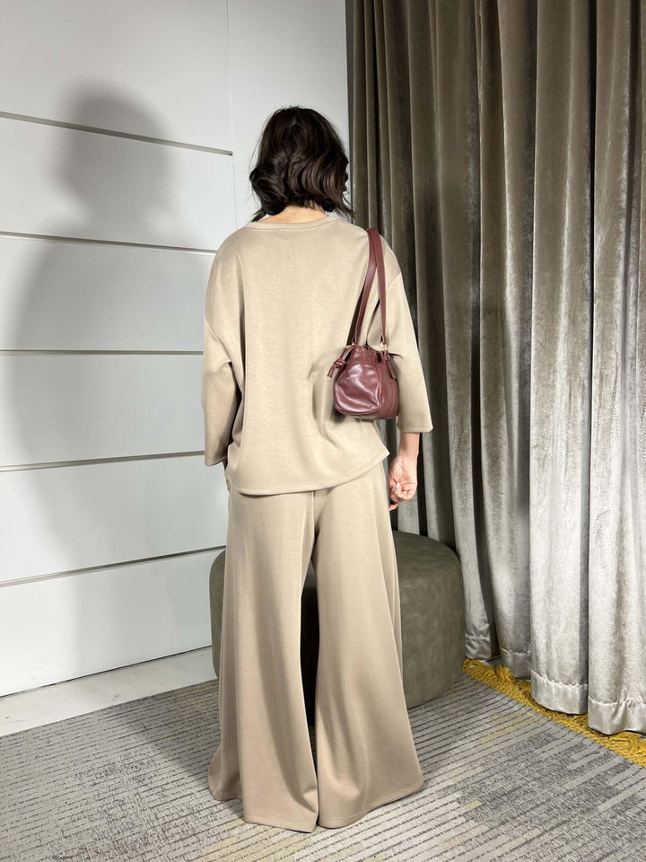 COMPLETO TORTORA FELPA E PANTALONE ALASKATORTORA SUSY MIX
