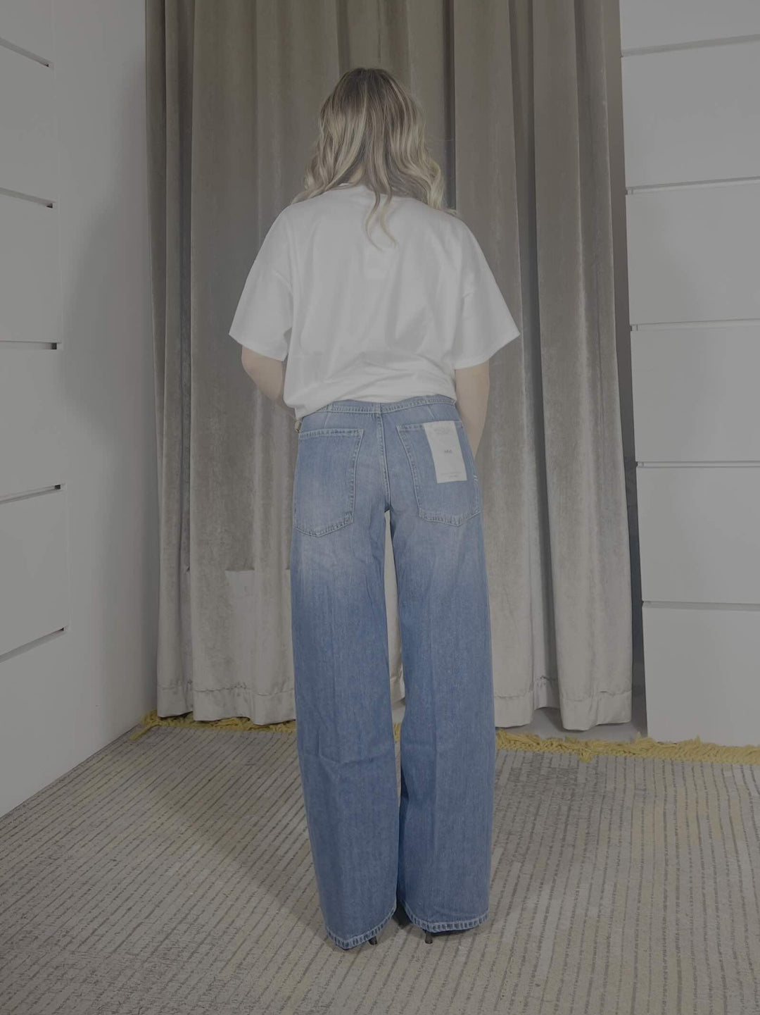 jeans mia modello baggy denim medio DAB5140DENIM MEDIO VICOLO