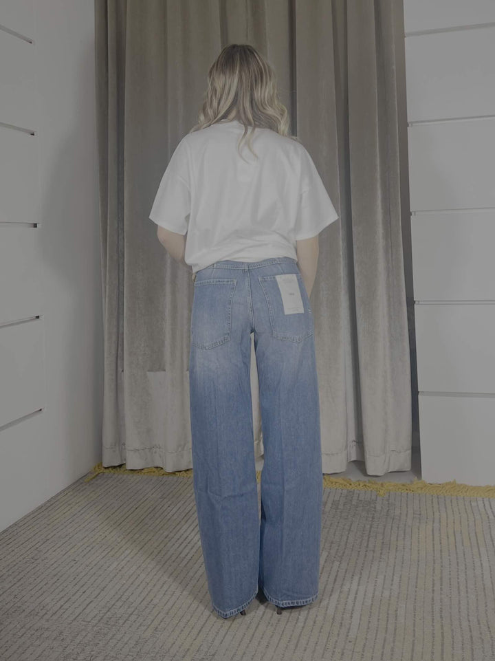 jeans mia modello baggy denim medio DAB5140DENIM MEDIO VICOLO