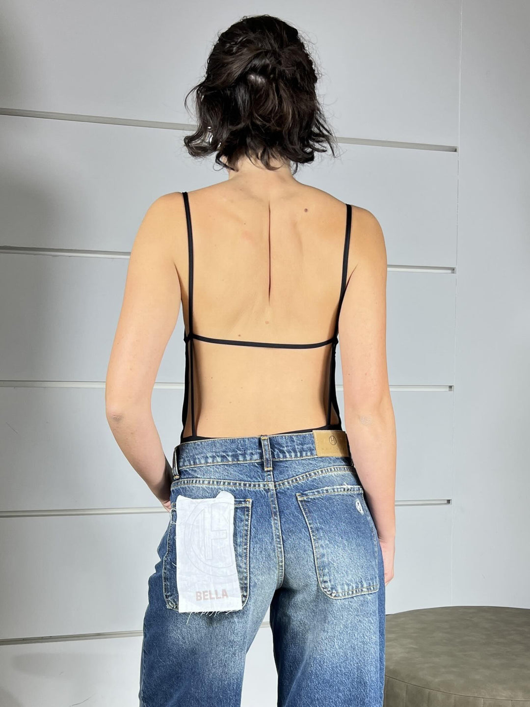 body con schiena nuda nero TF0764NERO VICOLO