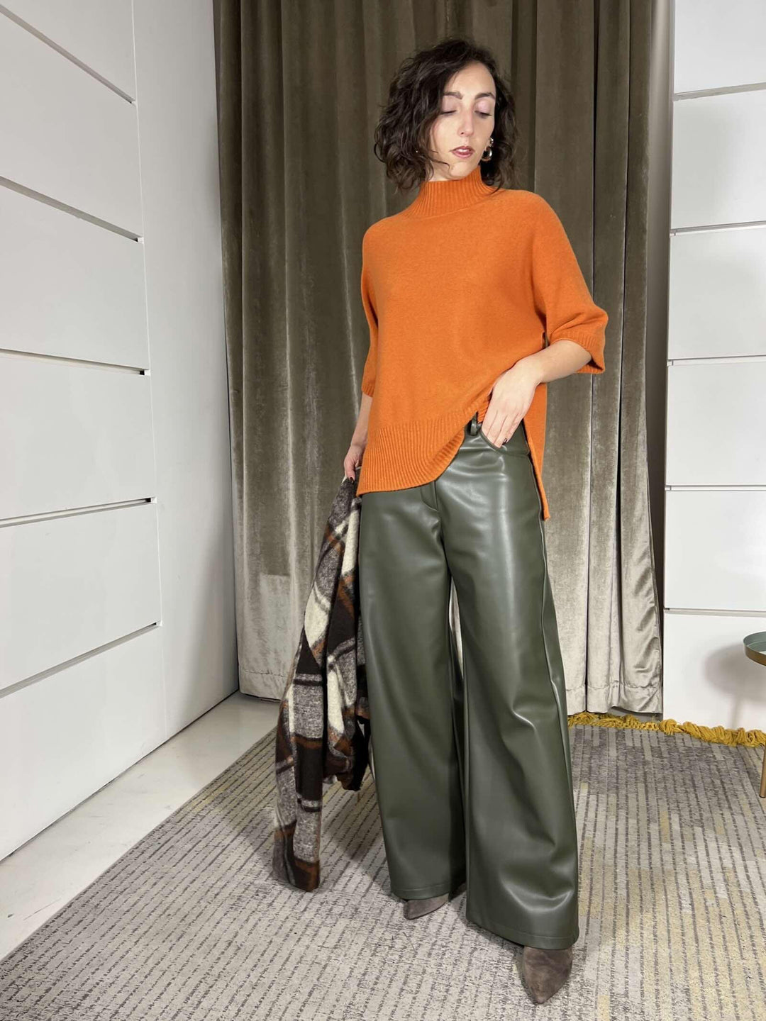 maglia over arancio manica ampia M30258671270 IMPERIAL