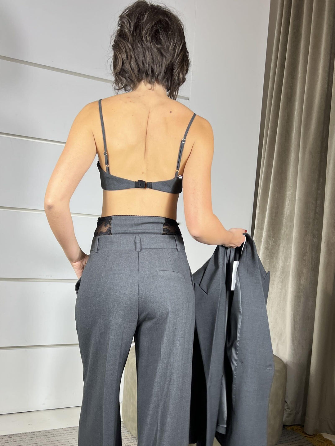 top piombo con pizzo nero RIM6KFU1945 IMPERIAL