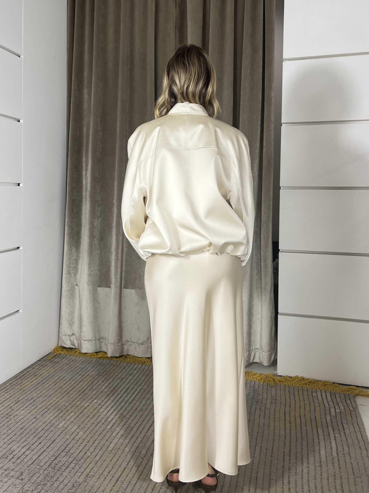 bomber vicolo burro  in raso TAB0512BURRO VICOLO