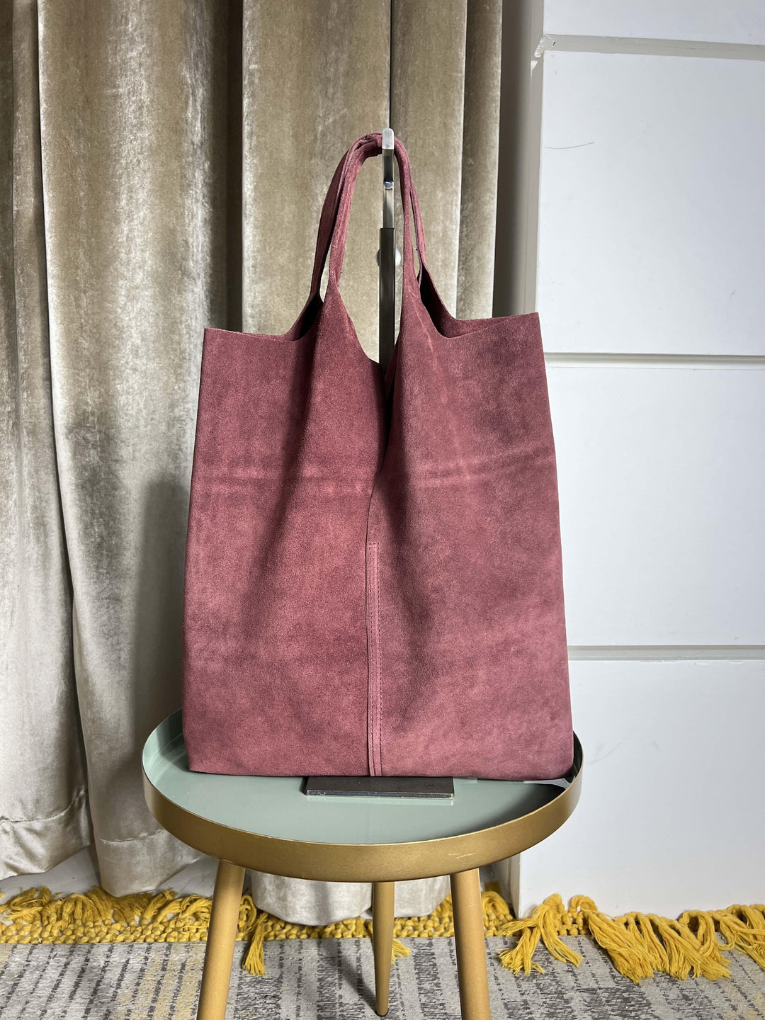 borsa in camoscio con taglio 5926BORDEAUX FEMME CAFE SELECTION