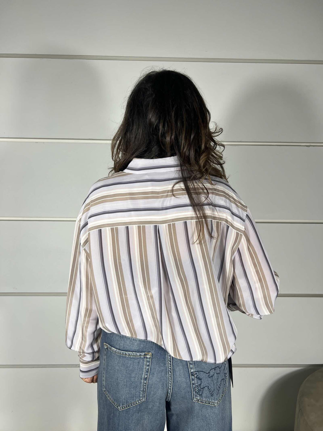 CAMICIA A RIGHE IN SETA CA1457903 SEVENTY