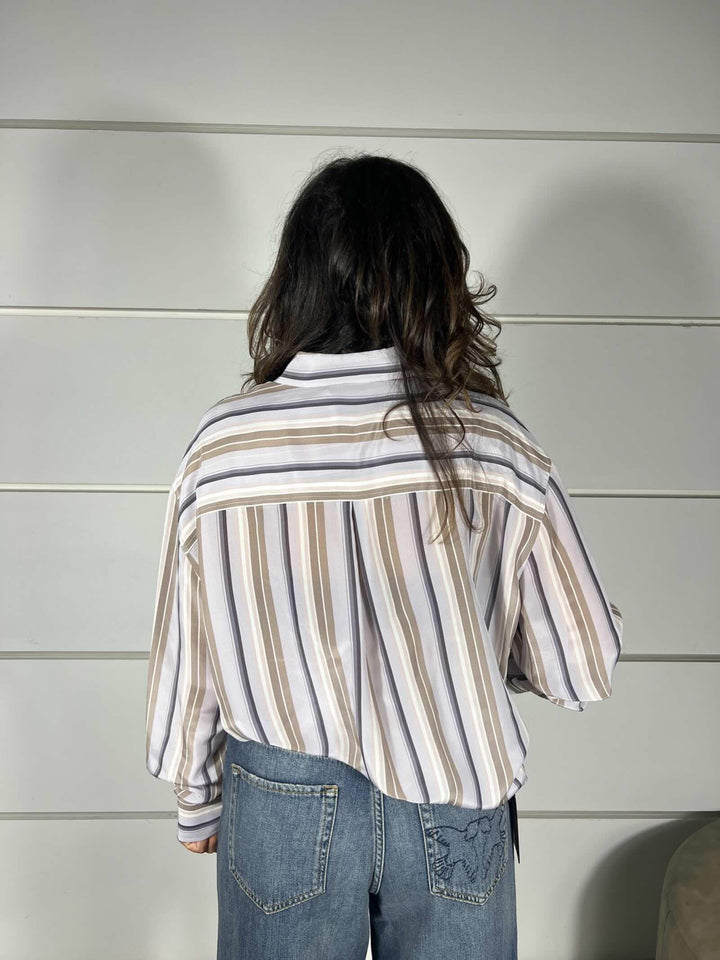 CAMICIA A RIGHE IN SETA CA1457903 SEVENTY