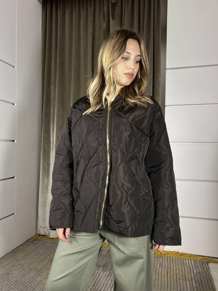 giubbotto trapuntato moro SMXGB0022MORO SUSY MIX