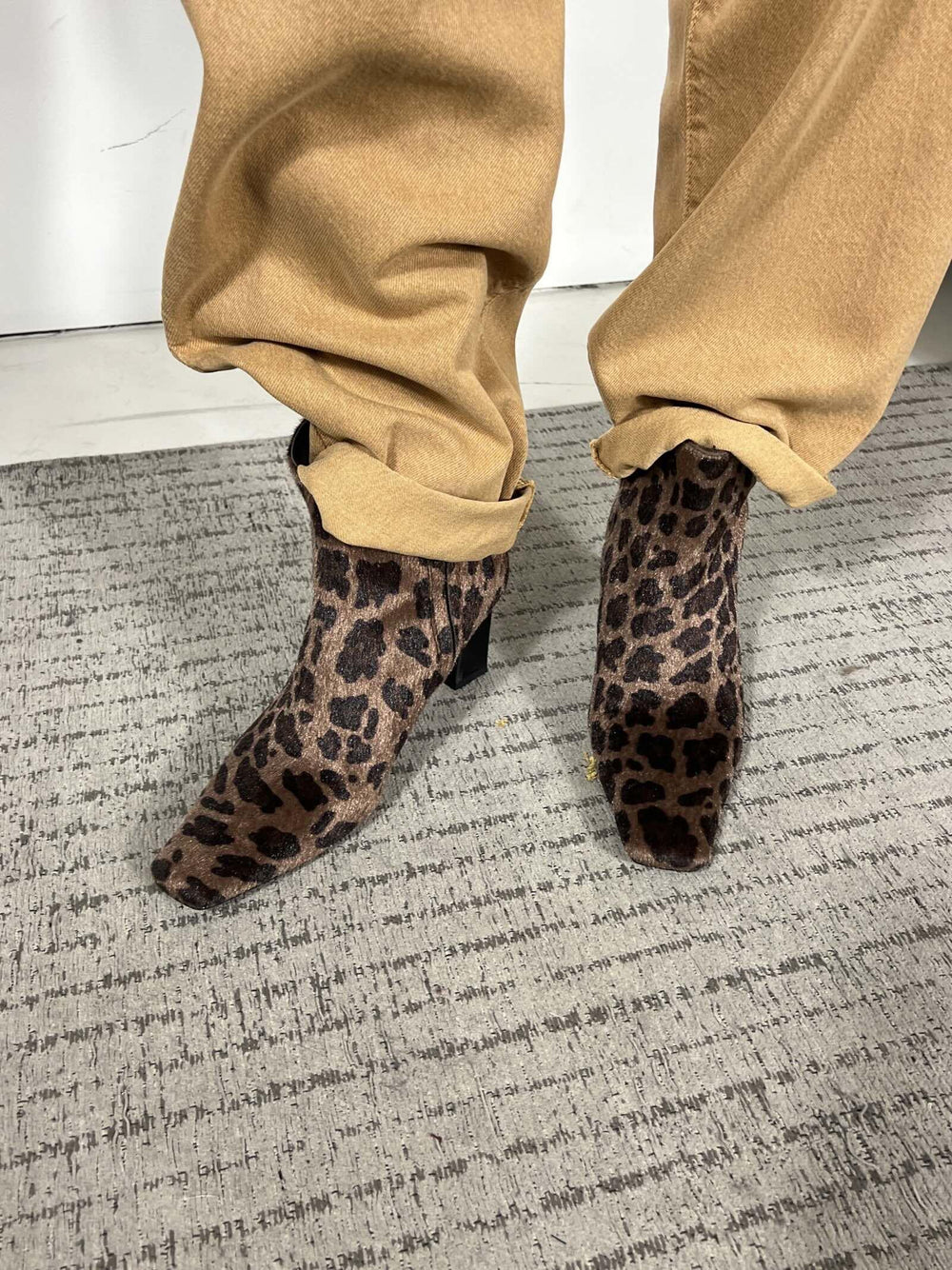 stivaletto in eco cavallino maculato marrone e nocciola NIGI6408 CARLA G. SCARPE