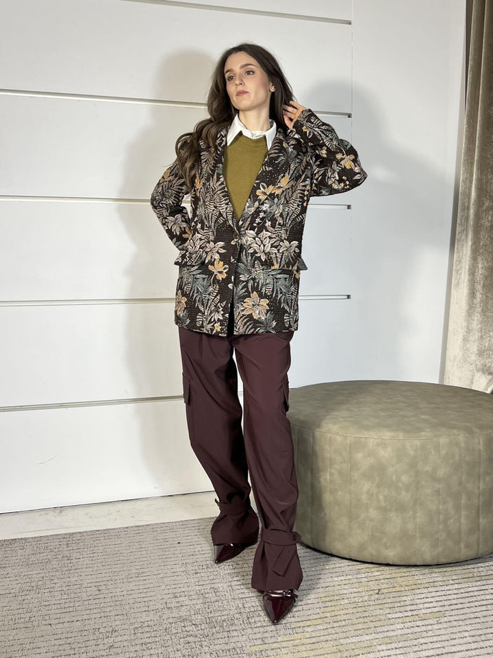 GIACCA MORO CON STAMPA FLOREALE J9990055U1860 IMPERIAL