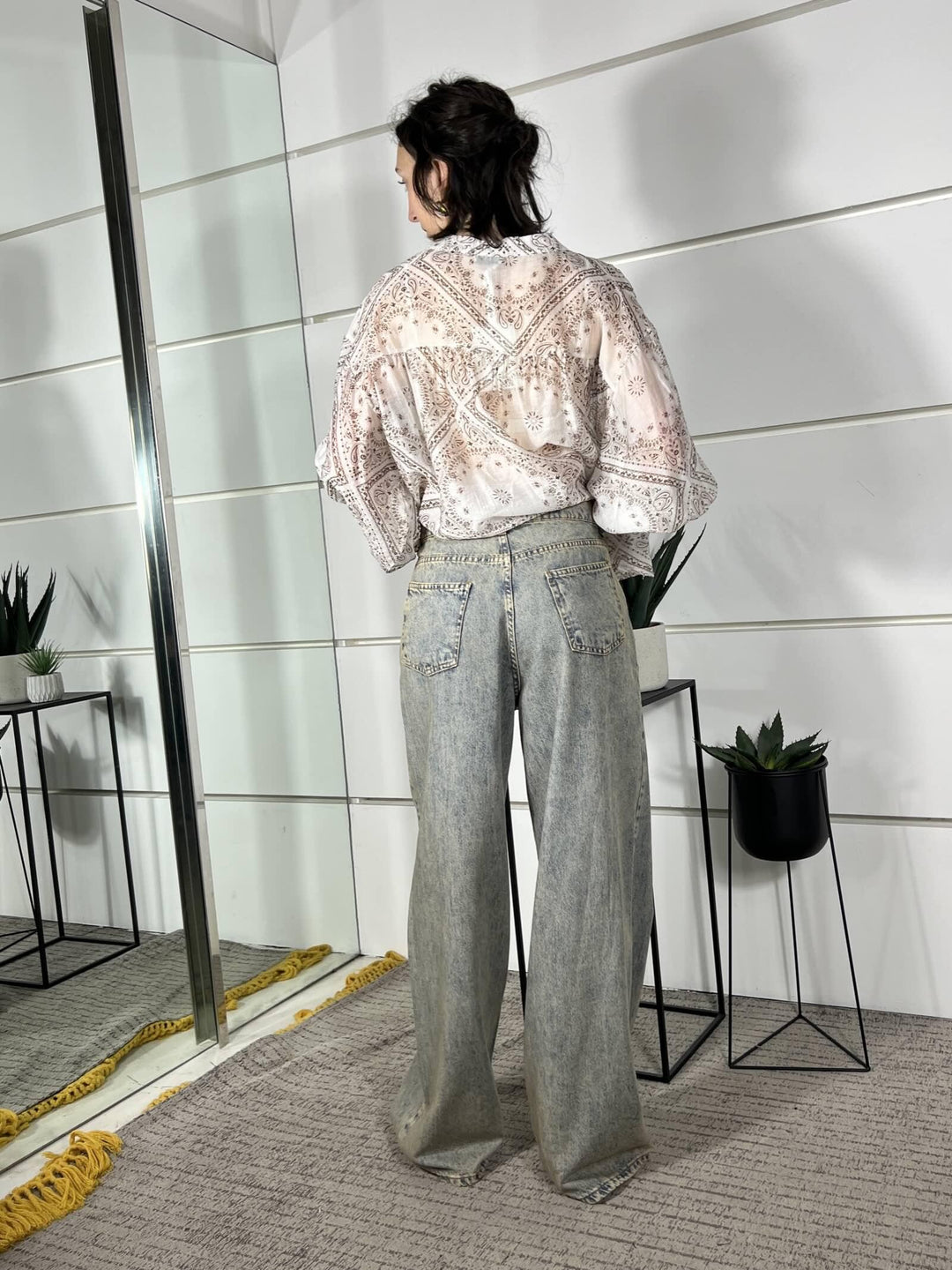jeans wide leg lavaggio al the JMIKYLV051JEANS SUSY MIX
