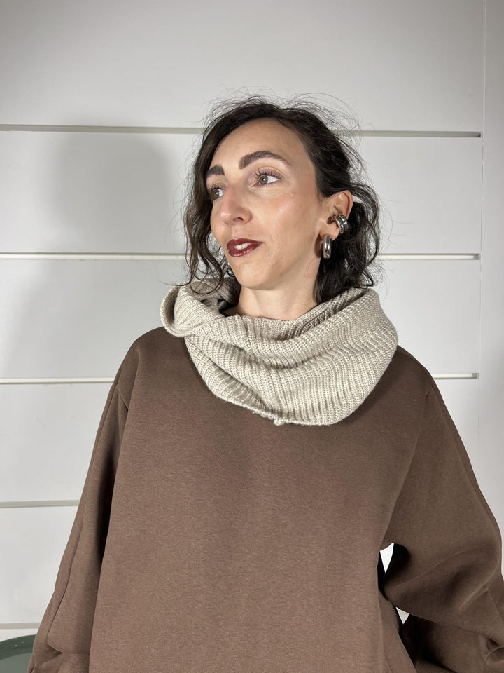 balaclava sabbia in misto lana 55061FSABBIA VICOLO