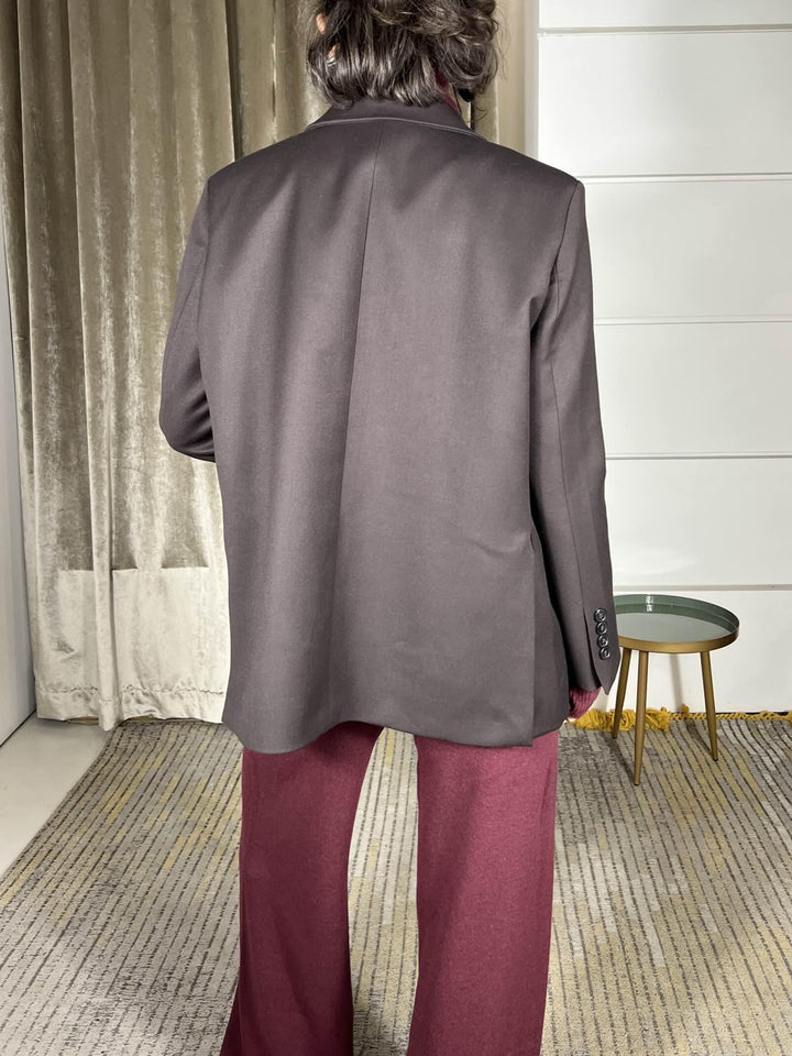 giacca doppia abbottonatura over moro TF2062MORO VICOLO