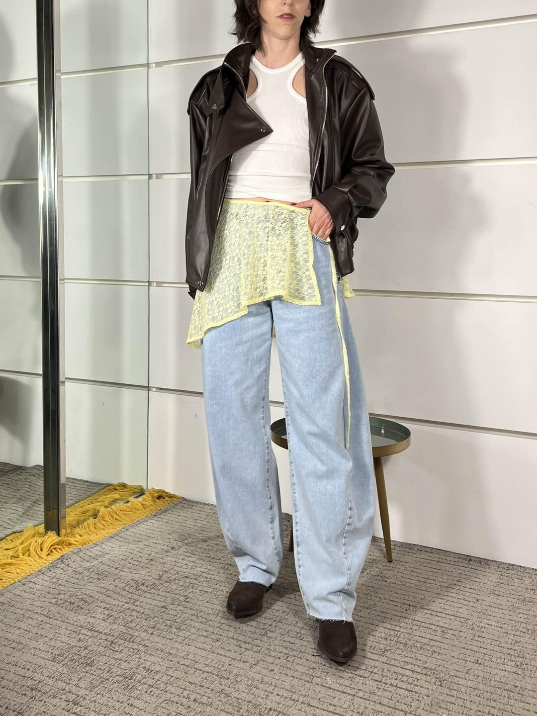 jeans ermitage barrel fit denim chiaro P005J119W642VAR. UNICA TENSIONE IN