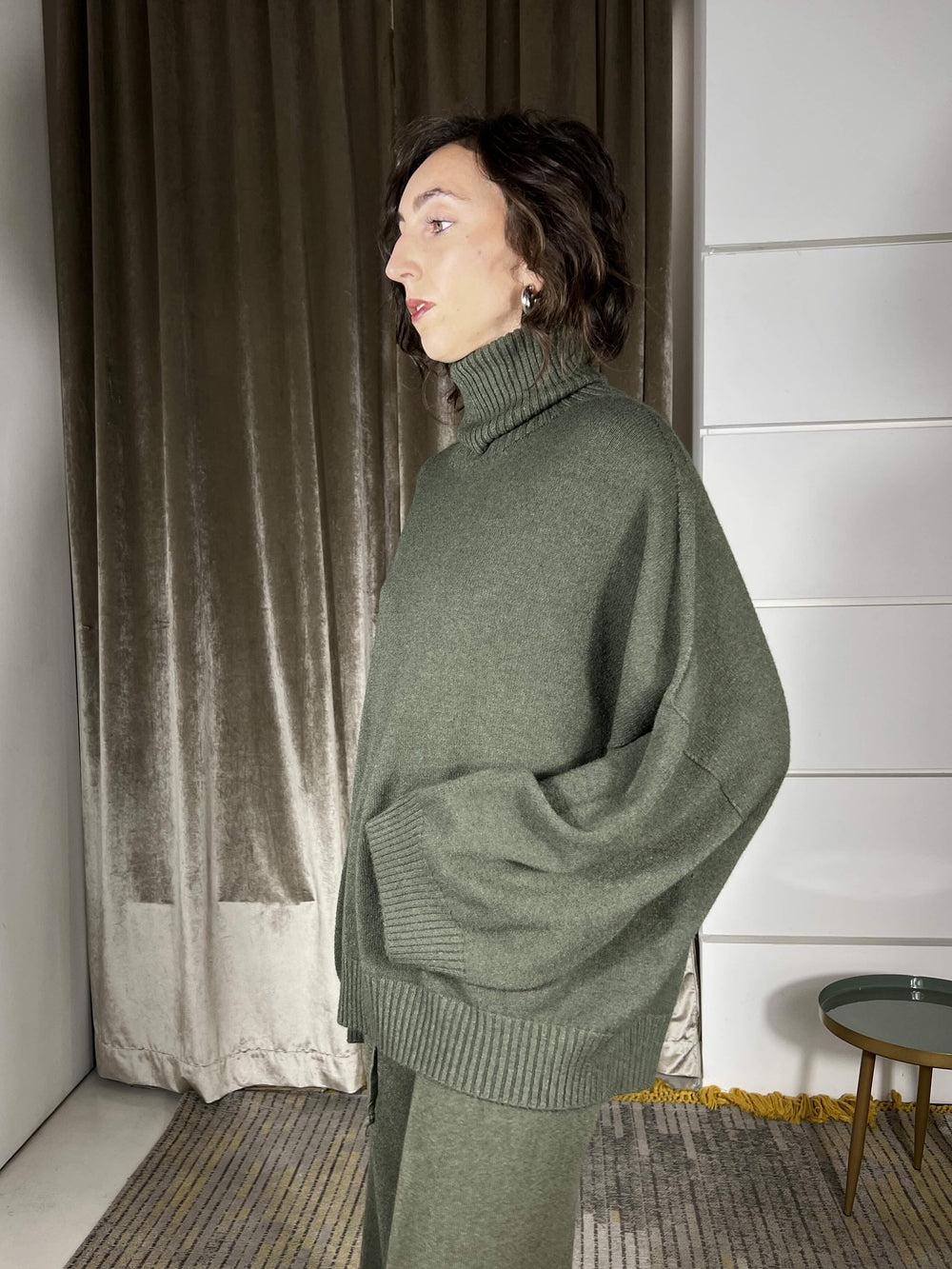 maglione collo alto con coste militare M30258911765 IMPERIAL