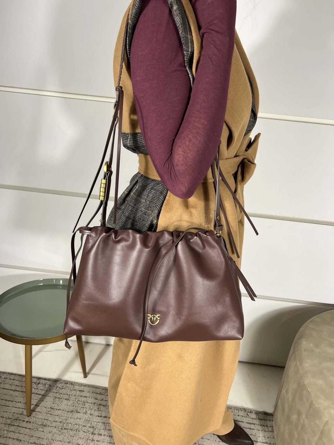 BORSA CLUTCH IN PELLE MAXI CLUTCHLA7Q PINKO