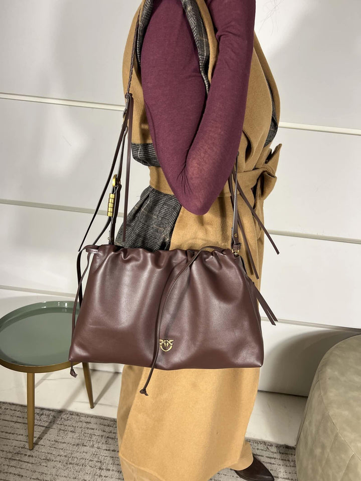 BORSA CLUTCH IN PELLE MAXI CLUTCHLA7Q PINKO