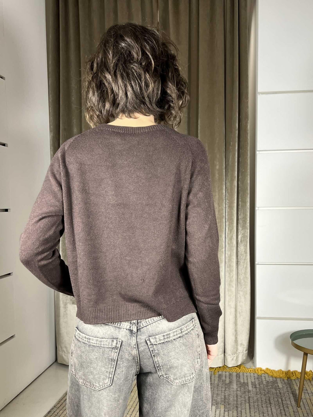 maglia paricollo a scatoletta caffe XTAL812CAFFE SUSY MIX