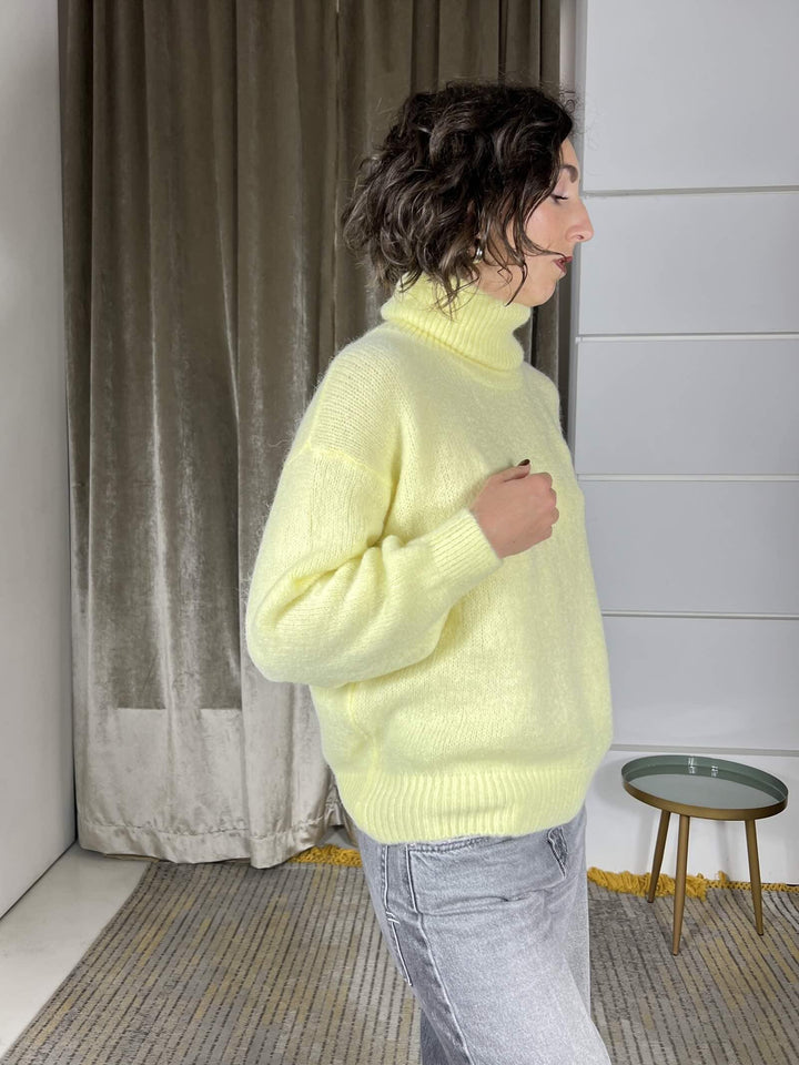 dolcevita in misto lana giallo 28014GIALLO SUSY MIX