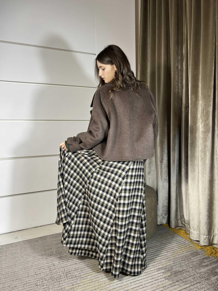 CAPPOTTO MORO CORTO IN LANA HAND MADE TF0026MORO VICOLO