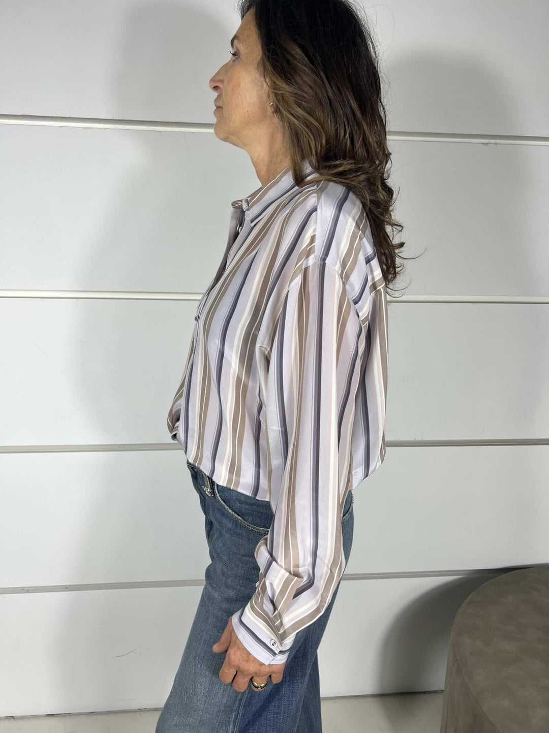 CAMICIA A RIGHE IN SETA CA1457903 SEVENTY