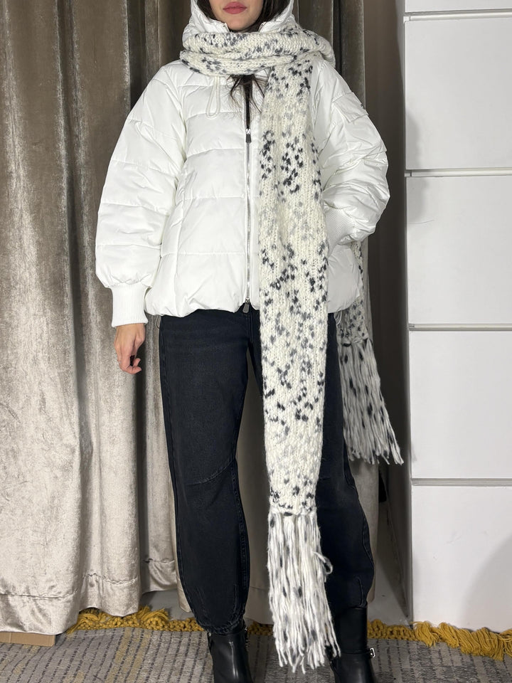 SCIARPA CON FRANGE ZEOR5402 CARLA G. ACCESSORI