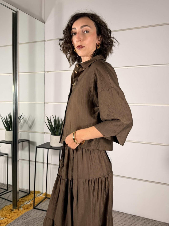 camicia crop  moro 10801MORO SUSY MIX