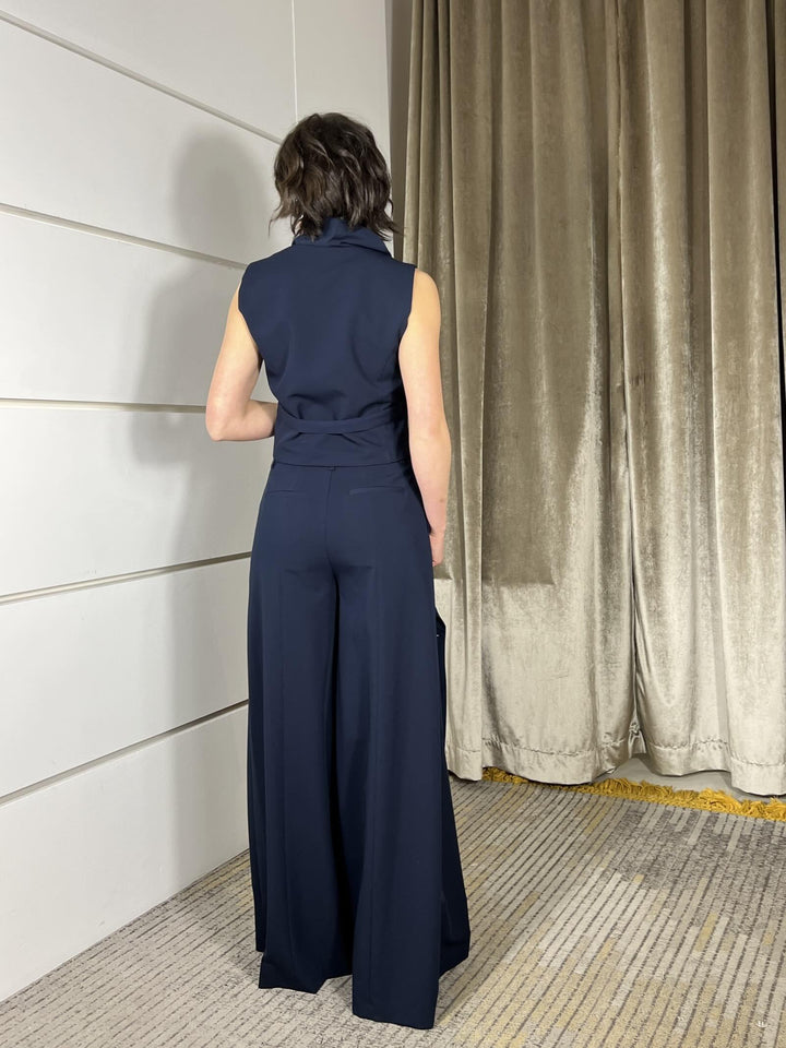 pantalone ampio blu TAB0130BLU VICOLO