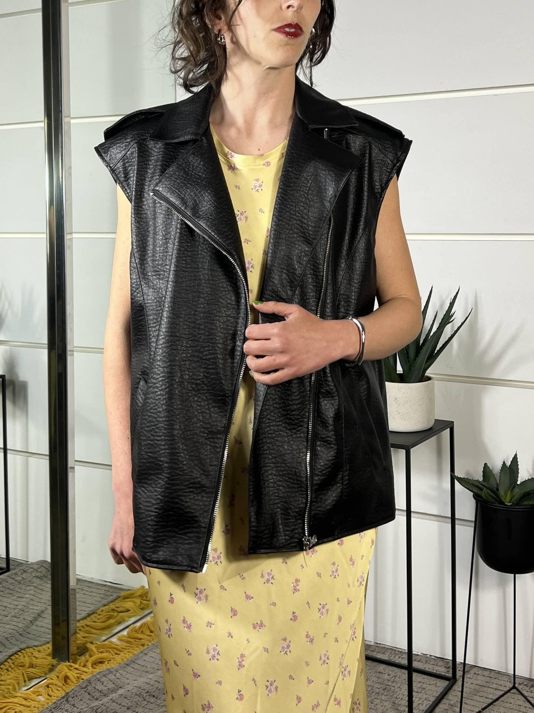 gilet ecopelle nero S26M625NERO SUSY MIX