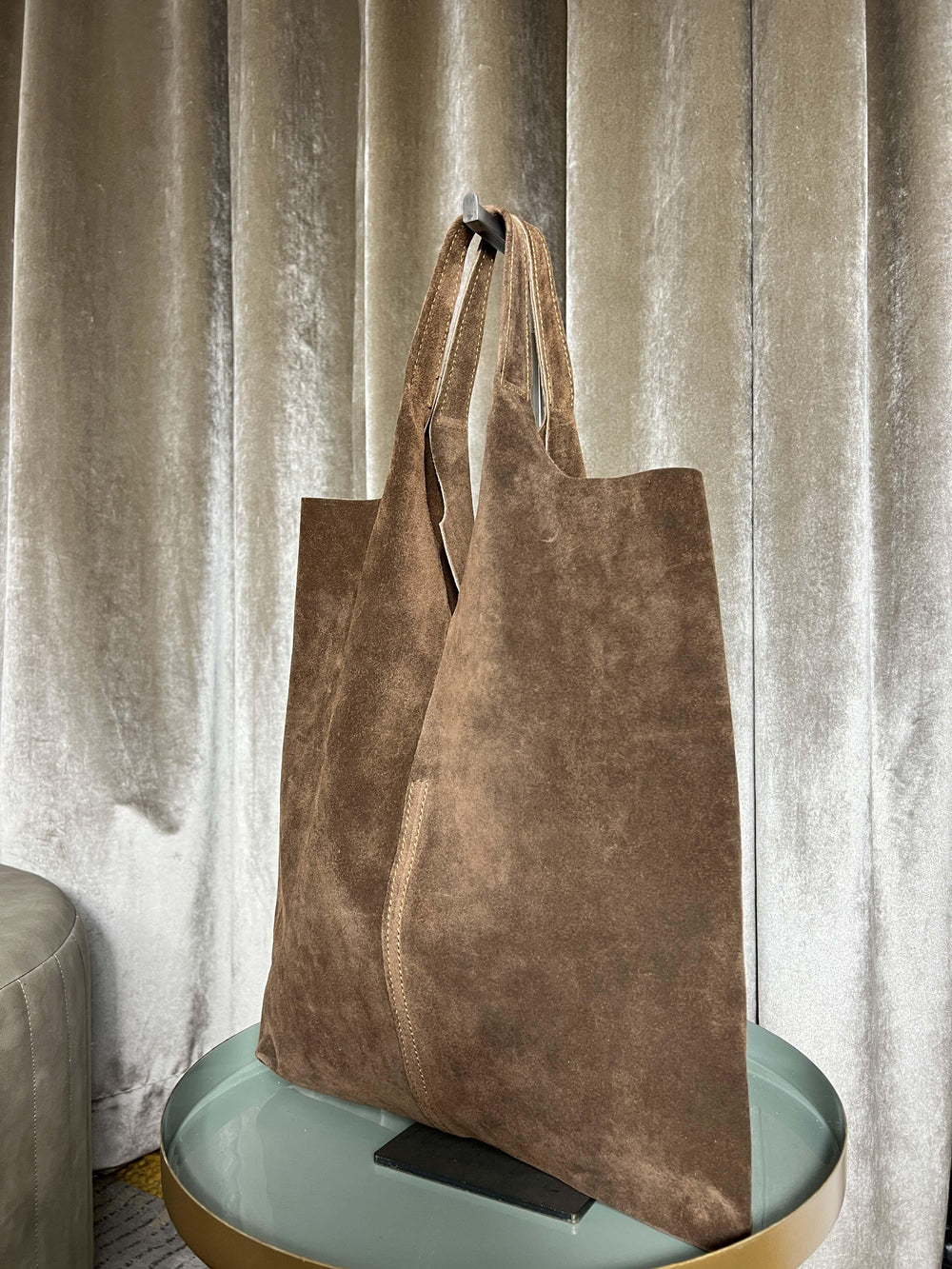 borsa in camoscio con taglio testa di moro 5926TESTA DI MORO FEMME CAFE SELECTION