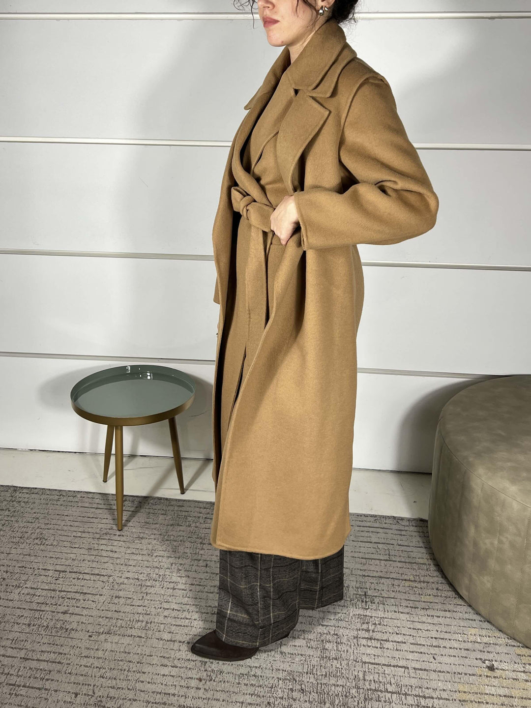 CAPPOTTO DOUBLE IN MISTO LANA COLORE CAMMELLO K110WUMD643AMBRA MANILA GRACE