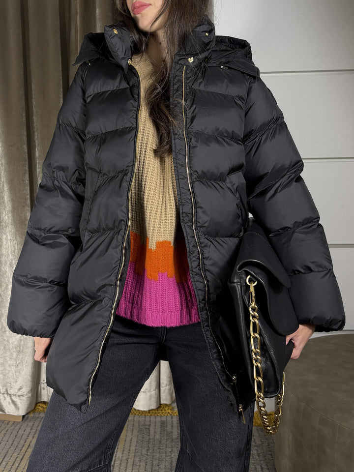 PIUMINO IMBOTTITO MARRONE CALZONE CAPPOTTOM04 PINKO