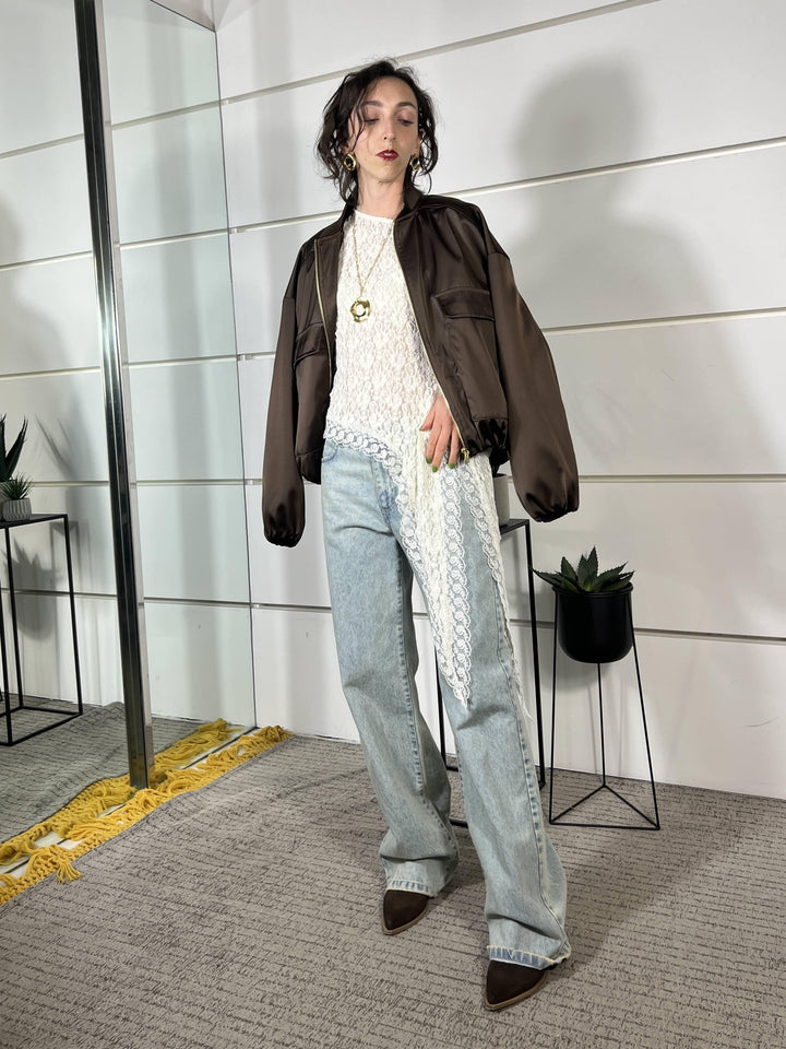 blusa in pizzo burro MVS-Q137BURRO HAVE ONE