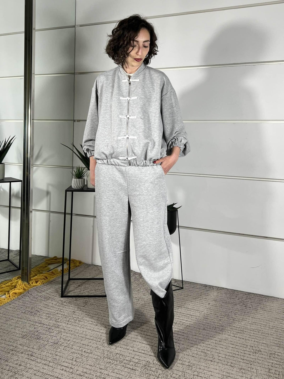 pantalone tuta barrel grigio WP26SZEP8486GRIGIO TWO WAY