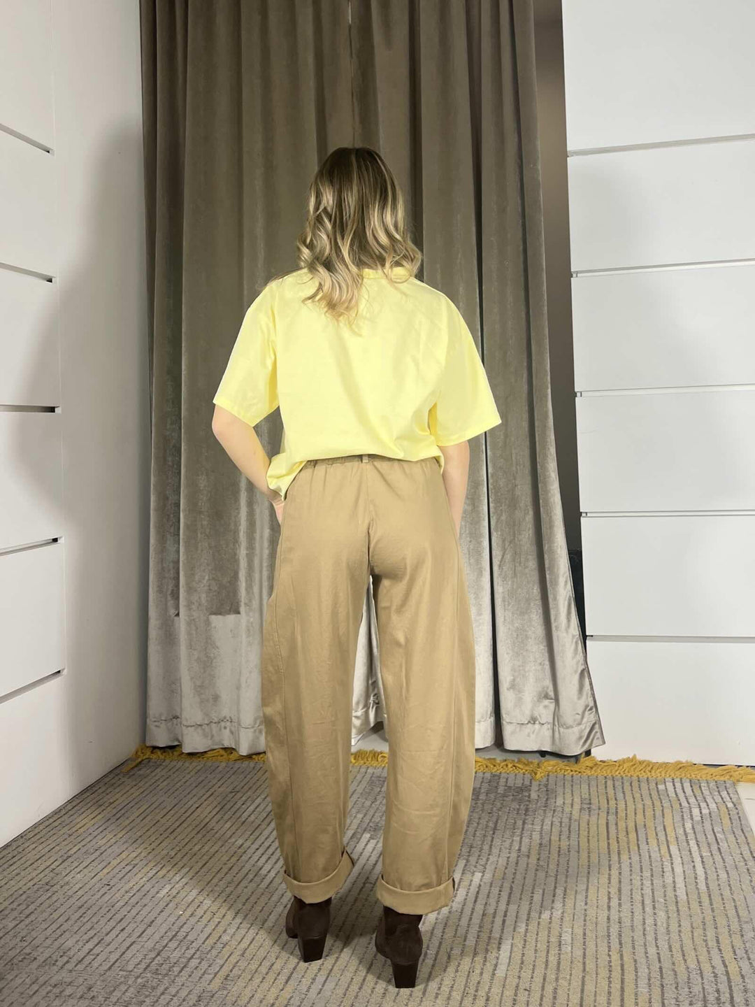 pantalone ovetto in cotone 58300PCAMMELLO SUSY MIX