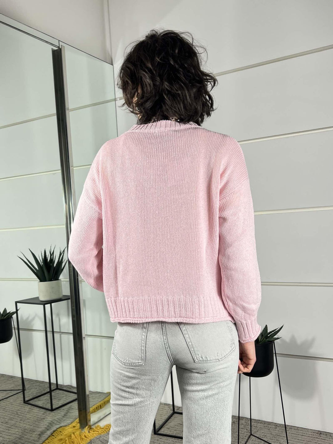 maglia paricollo misto cotone rosa WMA26SA515ROSA TWO WAY