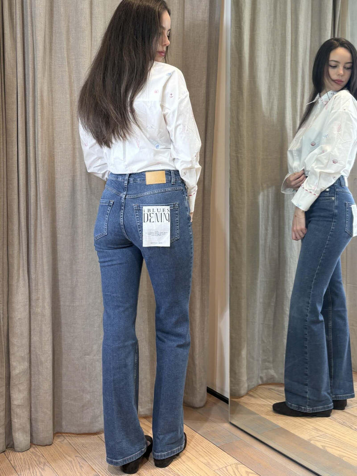 jeans bootcut denim medio JANEPOWER001 iBLUES