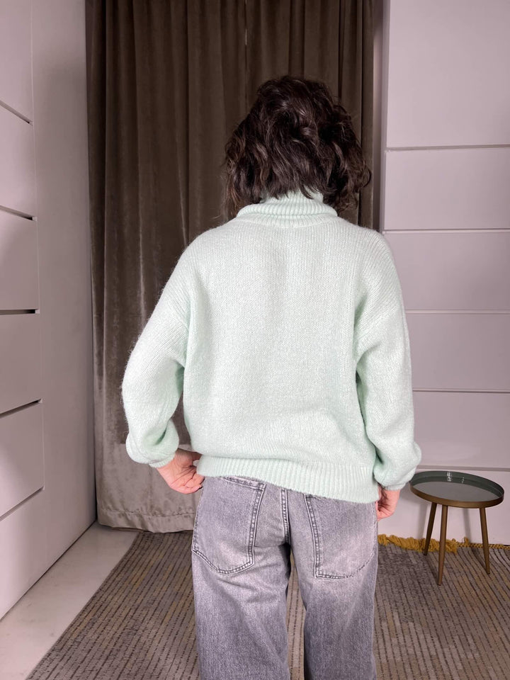 dolcevita verde acqua in misto lana 28014VERDE SUSY MIX