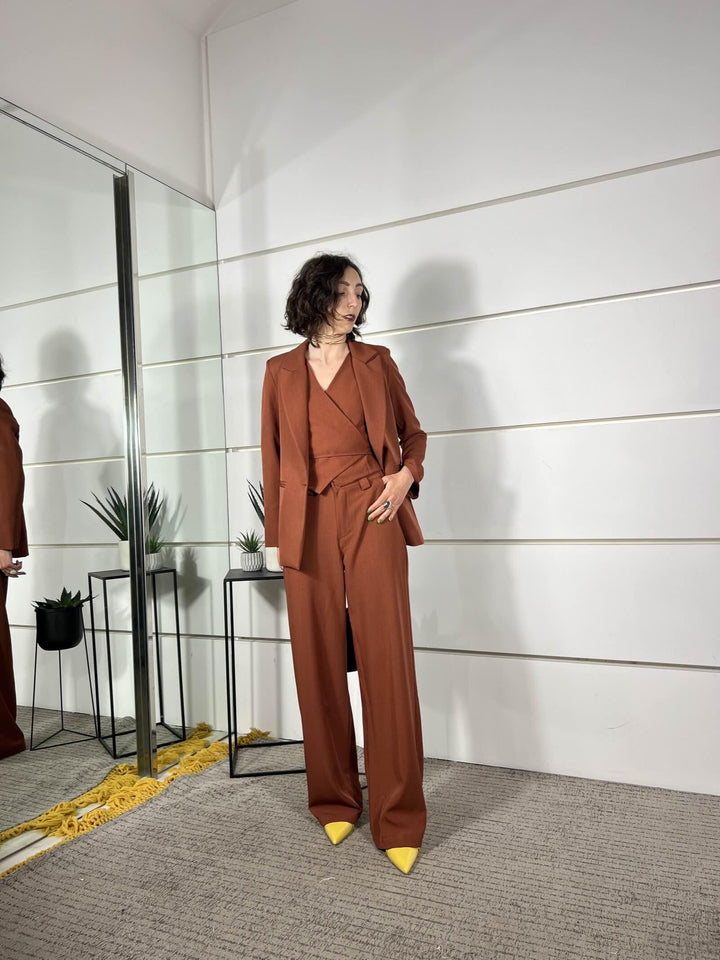 pantalone a palazzo rust PA26SE1378RUST TWO WAY