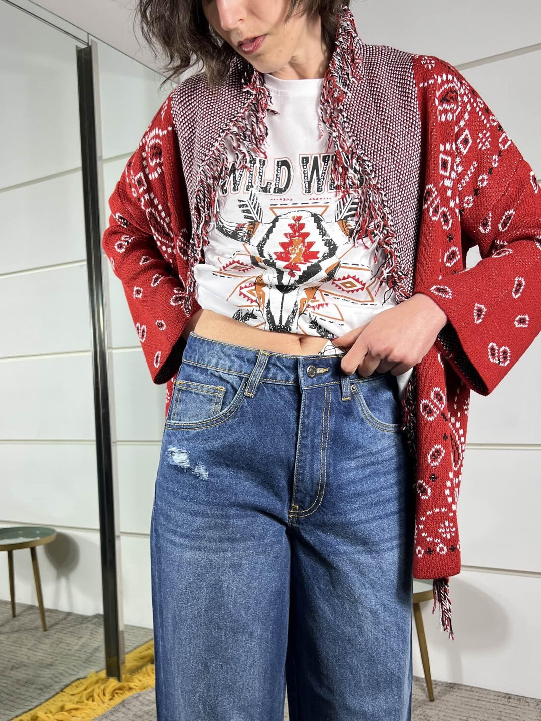 jeans barrel fit seul medium blu SEOULMEDIUM BLUE TWO WAY