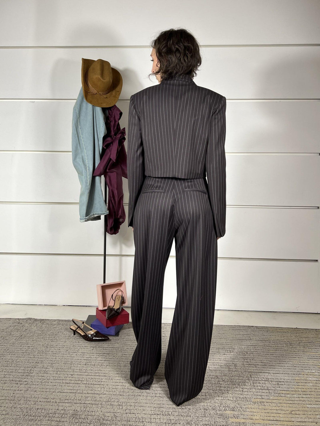pantalone moro gessato barrel fit P6F2KHY1880 IMPERIAL
