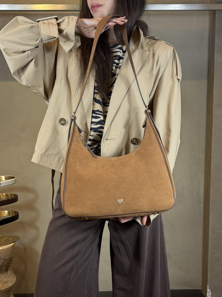 borsa hobo in suede cammello MISS PINKO CLASSIC SUEDEL17Y PINKO