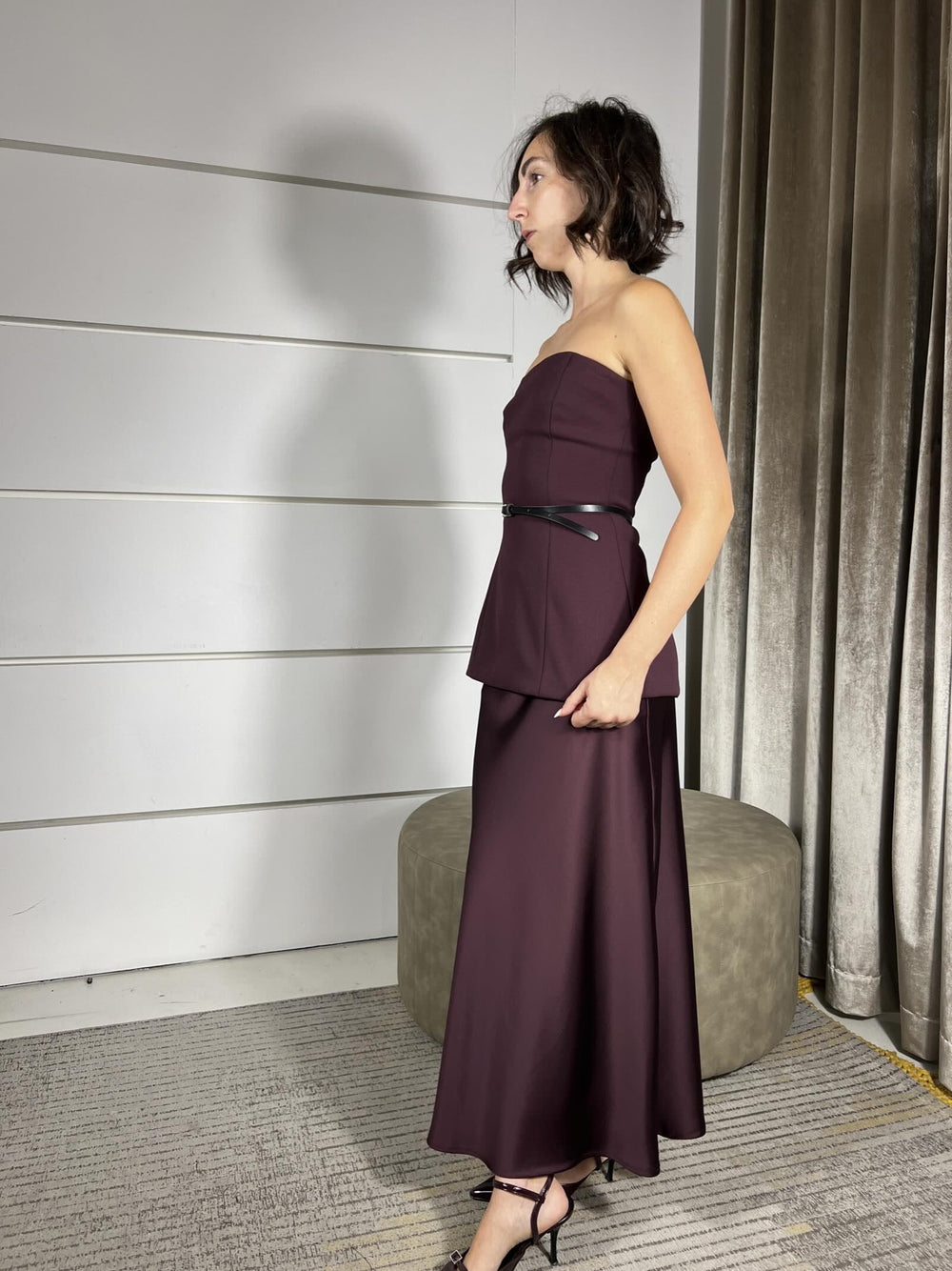 COMPLETO TOP E GONNA SATIN PRUGNA AFTLKHG1480 IMPERIAL