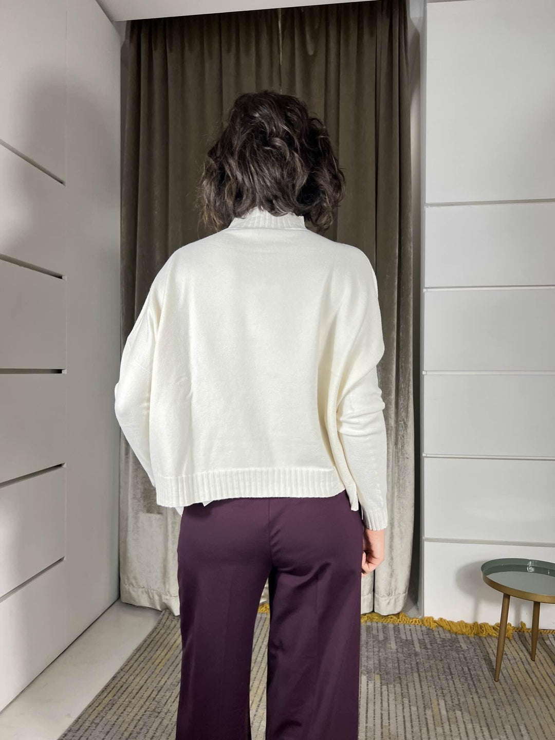 maglia collo alto 50%vi 27%pl 23%pa SSX431CREMA SUSY MIX