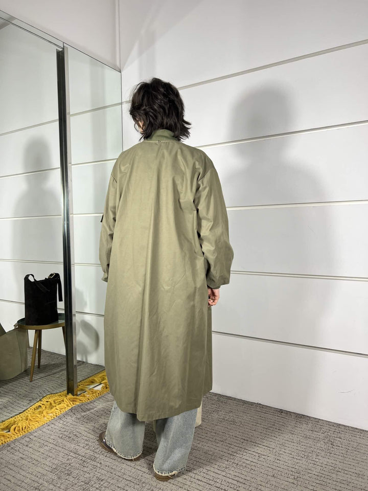 bomber verde lungo D02N0056VERDE PHILIA LOFT