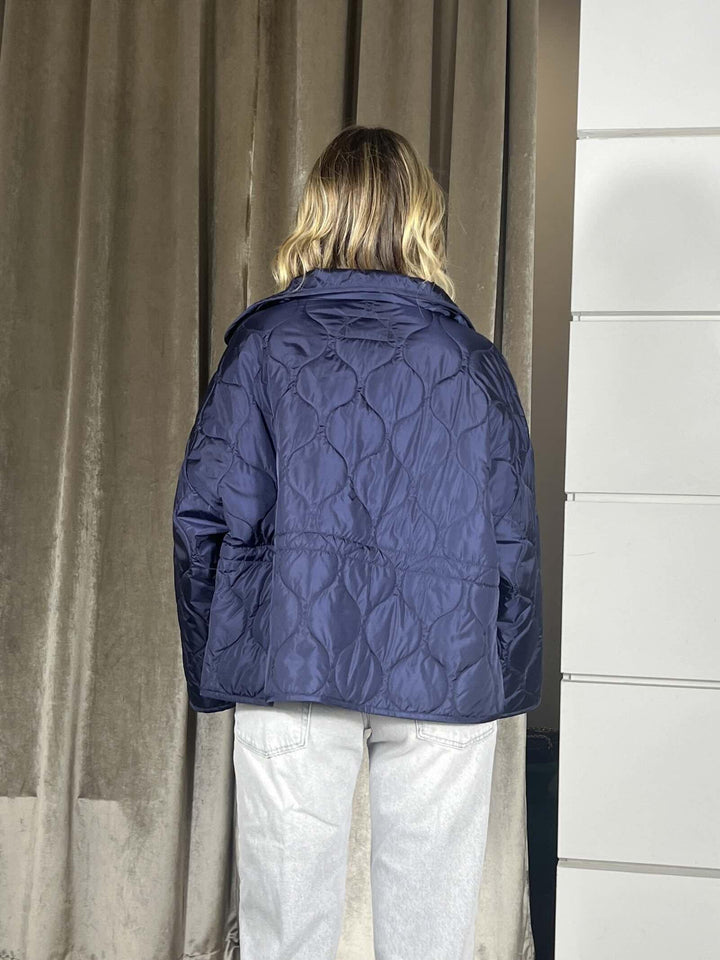 trapuntino con colletto a camicia blu TAB0009BLU VICOLO