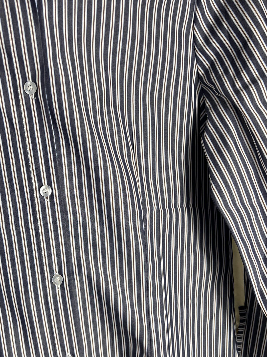 camicia a righe in cotone blu 74857BLU SUSY MIX