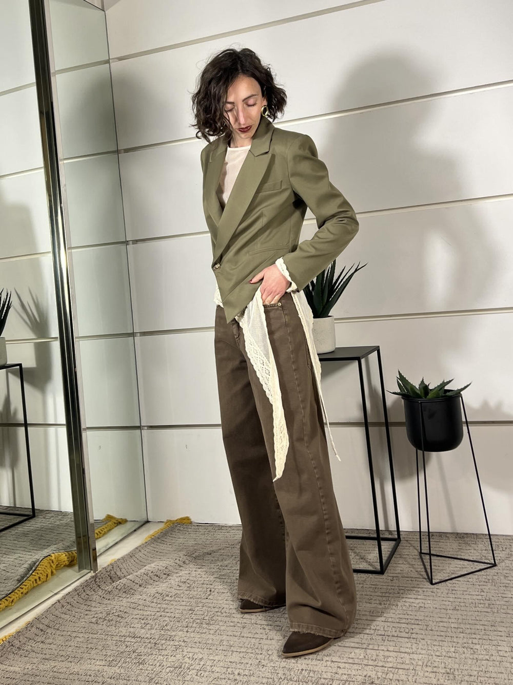 jeans giusi in tinro capo moro GIUSI-PANTMORO TENSIONE IN