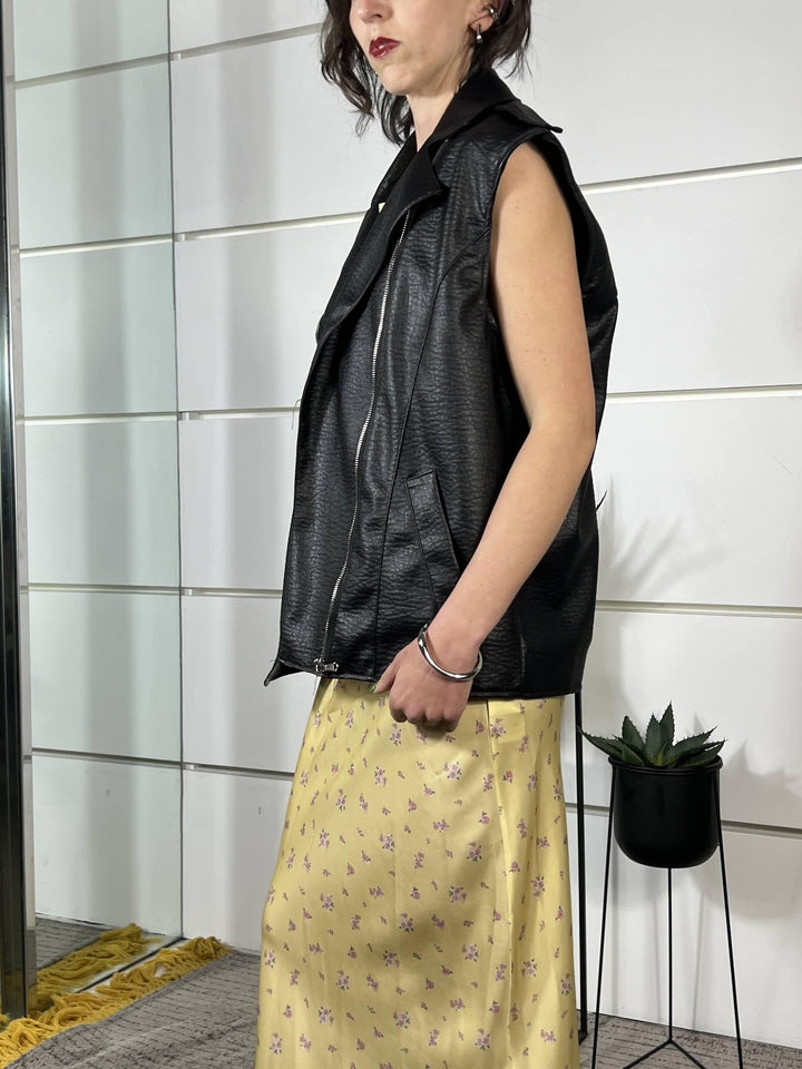 gilet ecopelle nero S26M625NERO SUSY MIX