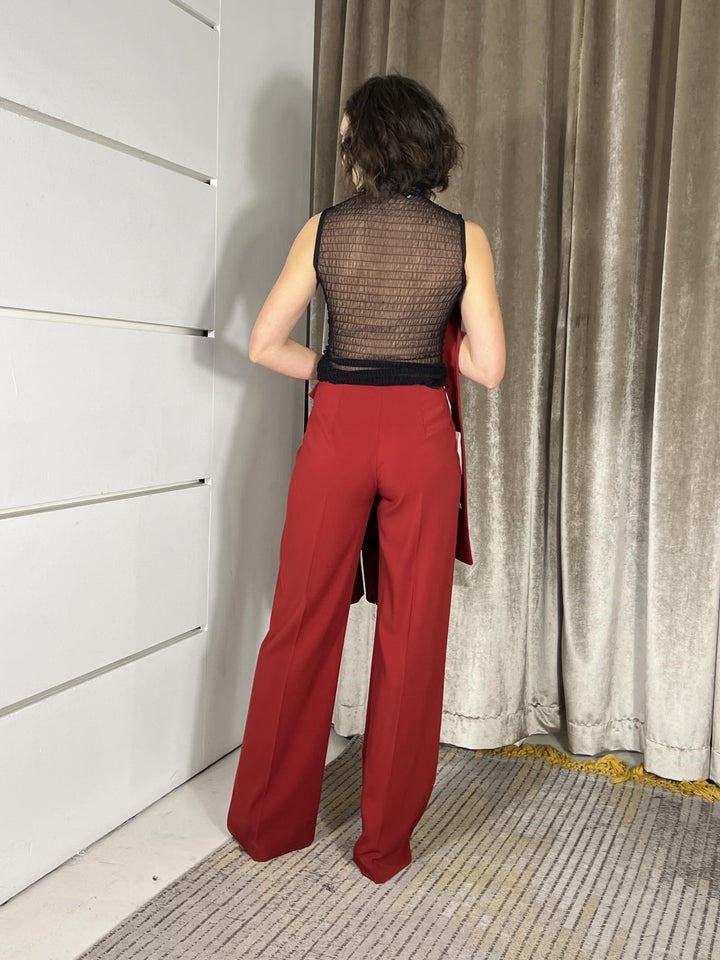 pantalone palazzo rosso 8P0731A6F5R862 PATRIZIA PEPE PREVIEW