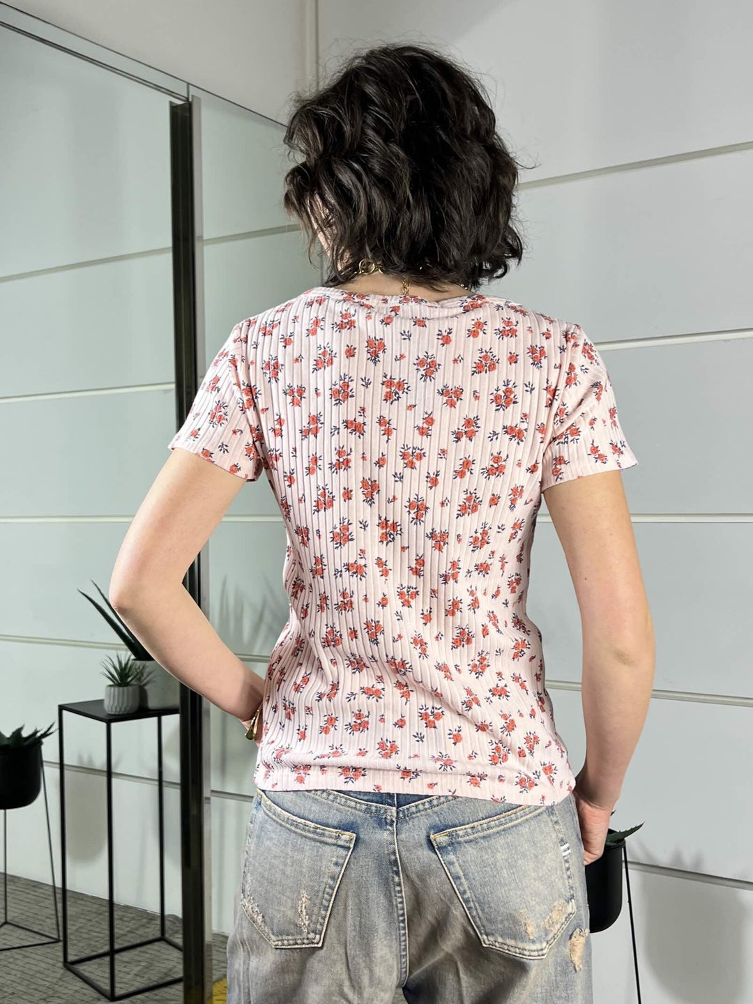 t-shirt a fiori  provenzale pink TJS-Q079PINK HAVE ONE
